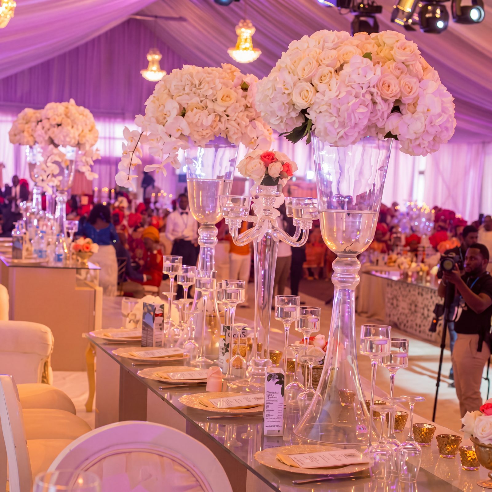 Ma'jestik behind the scenes Lekki beach wedding